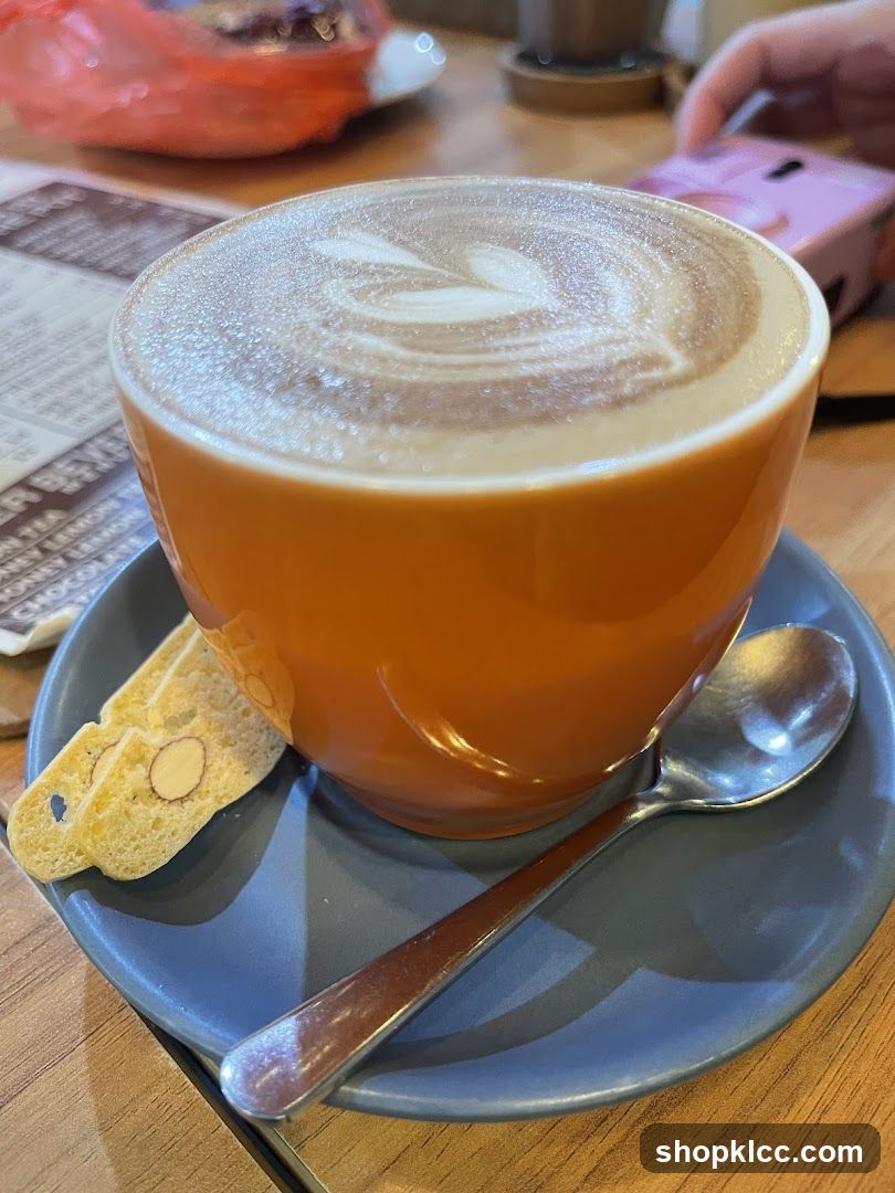 Latte with Biscotti
