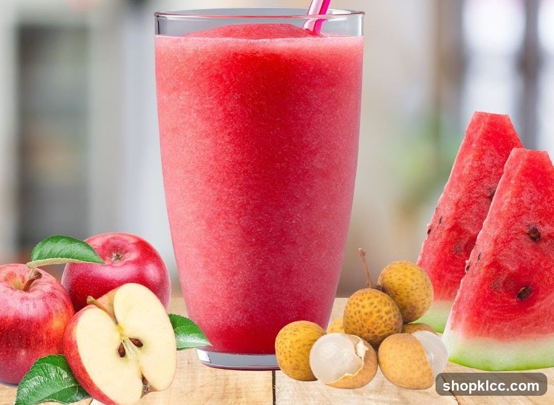 Fruit Smoothie with Fresh Fruit
