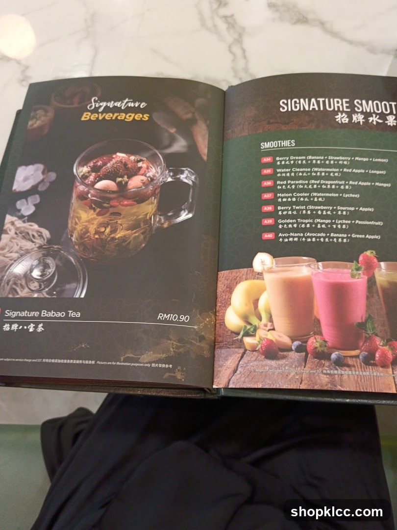 Signature Beverages and Smoothies