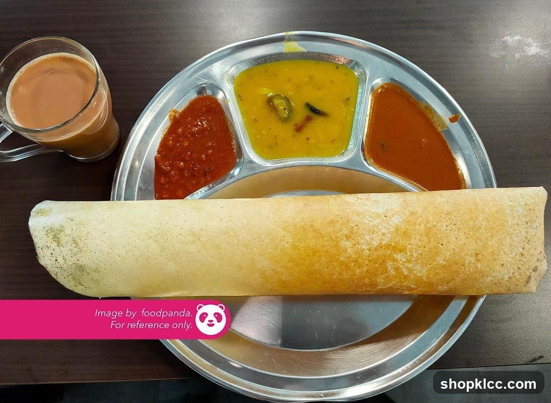 Dosa with Curries and Tea