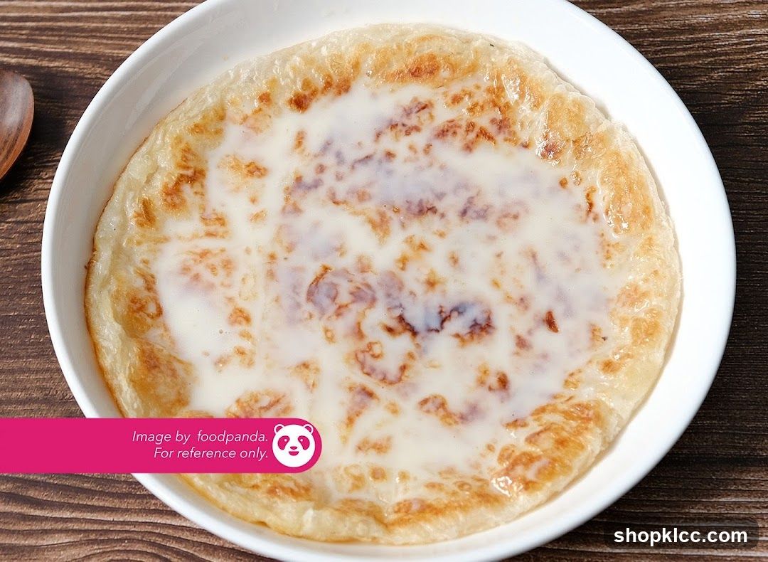 Roti Canai with Condensed Milk