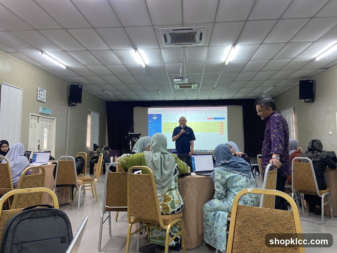 Presentation in a classroom