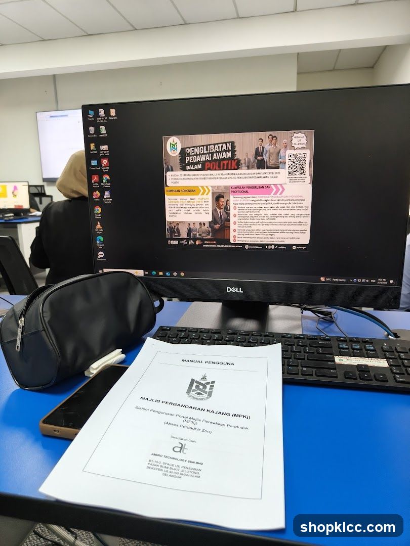 Computer Monitor Displaying Information