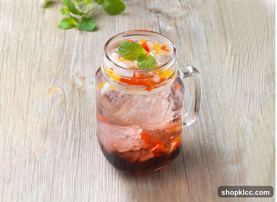 Fruity Drink with Mint