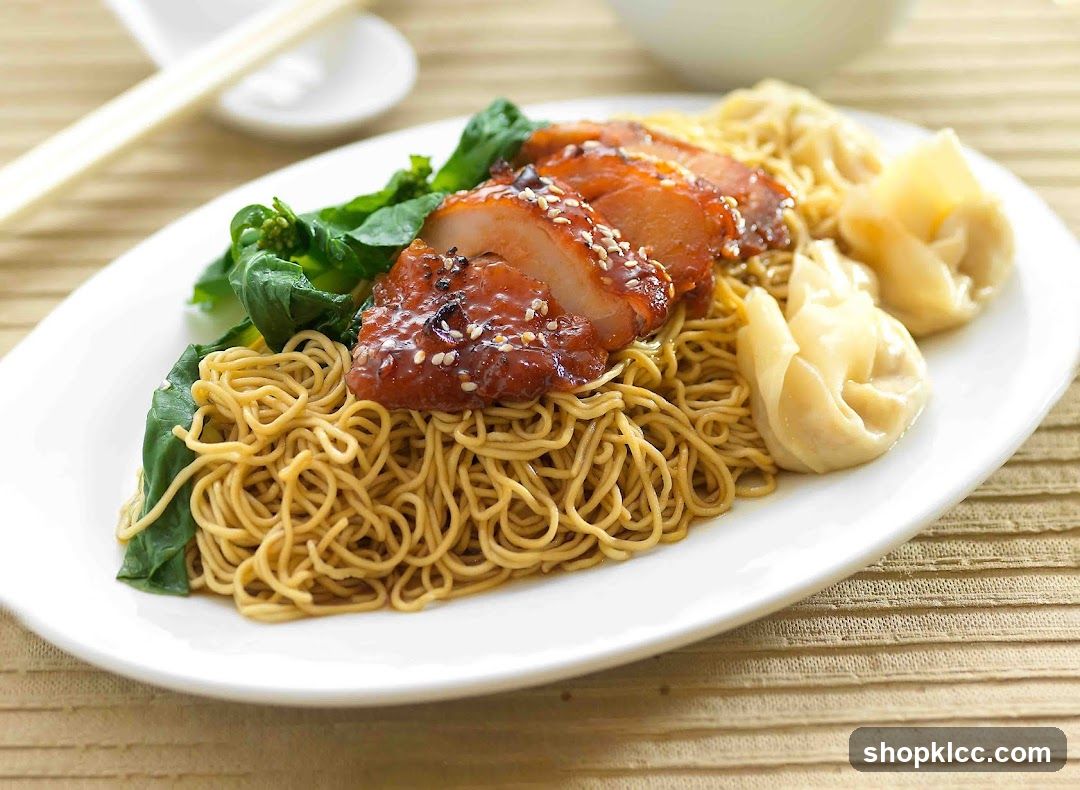 Noodles with Char Siu and Wontons