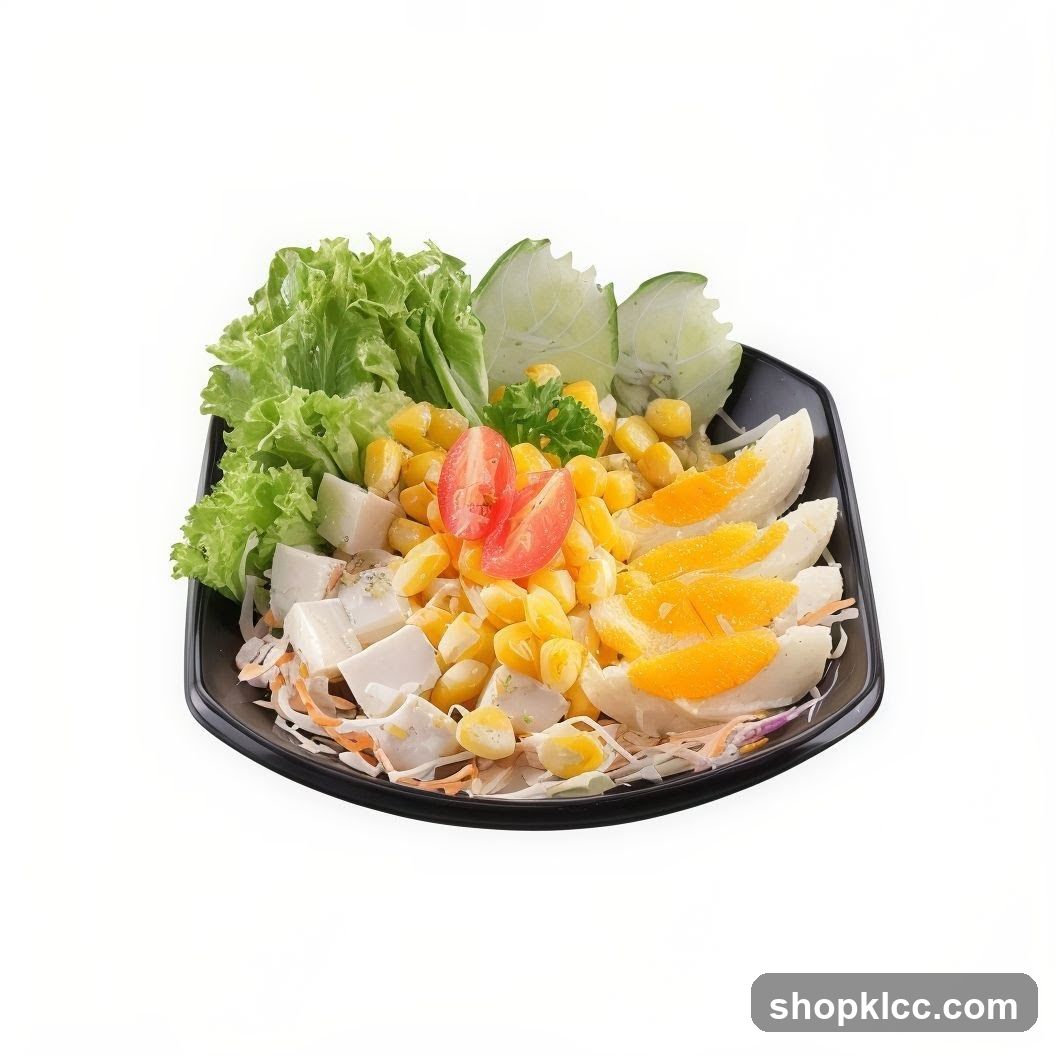 Salad with Corn and Orange Slices