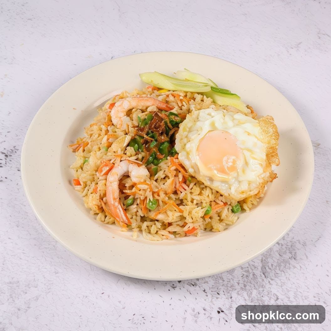 Shrimp Fried Rice with Fried Egg
