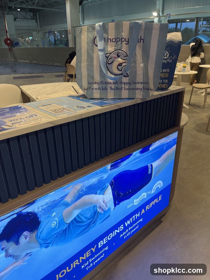 Happy Fish Swimming Center Display