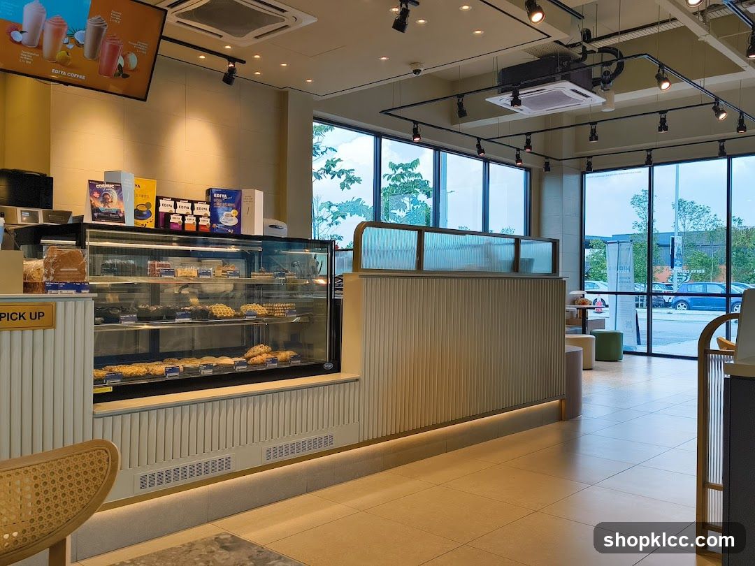 Coffee Shop Interior with Pastries