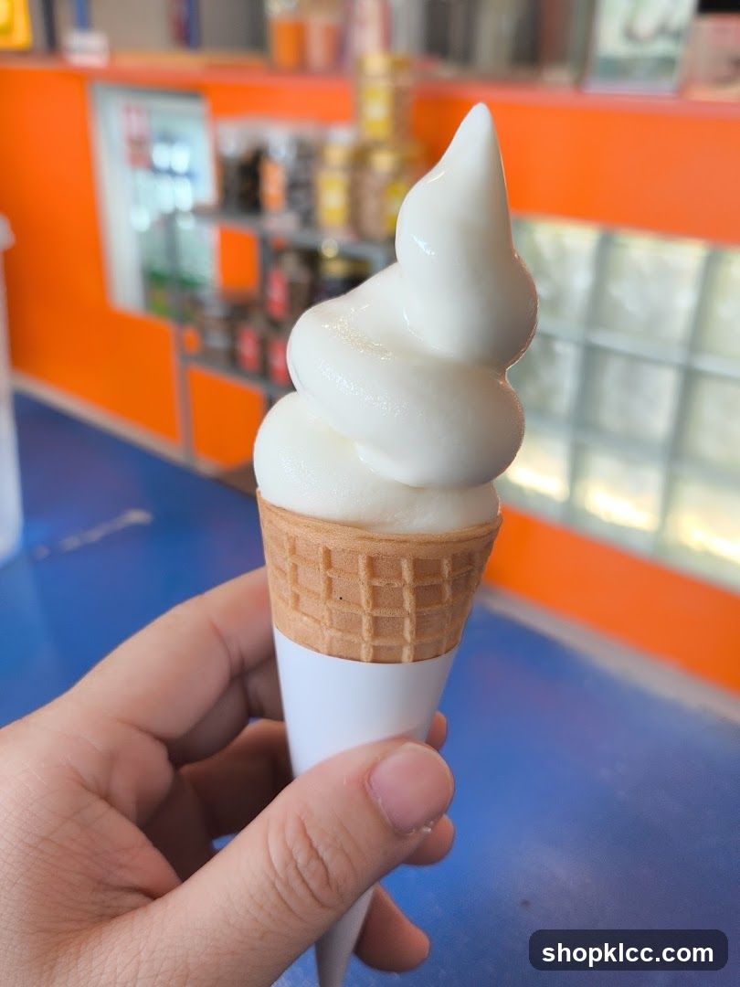Soft Serve Ice Cream Cone