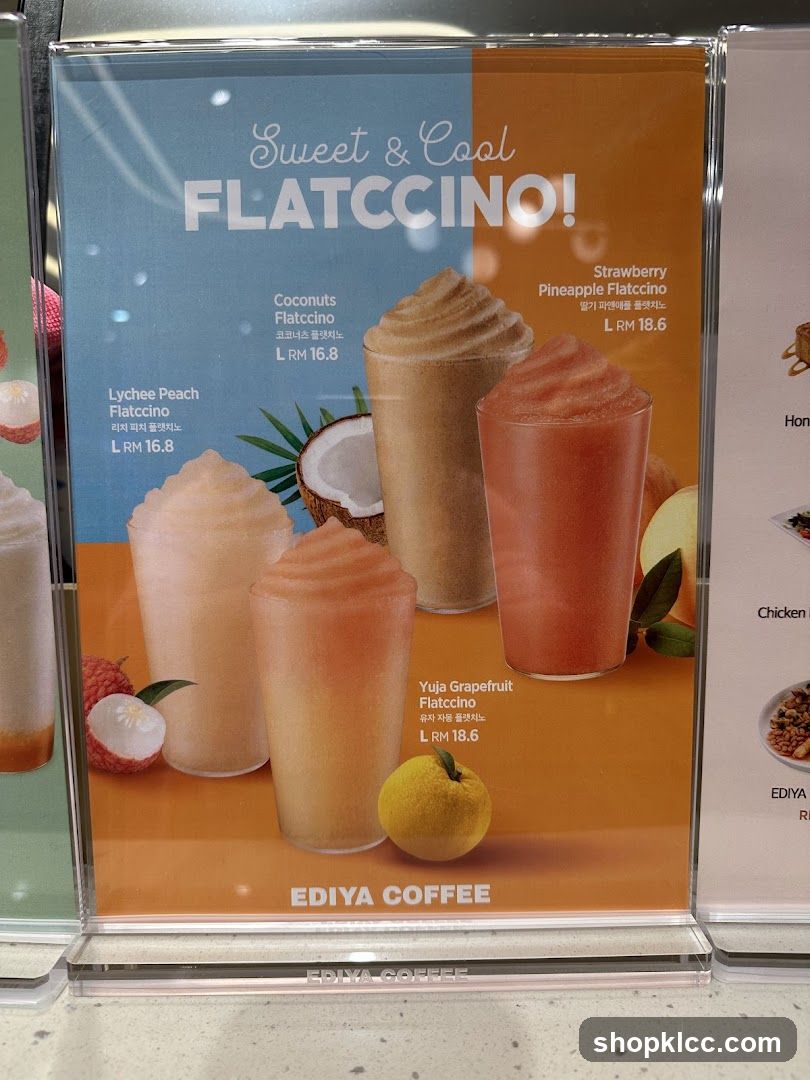 FLATCCINO! Menu