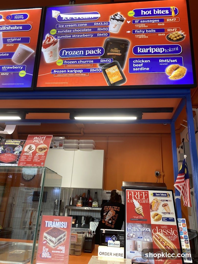 Food Menu and Counter Display