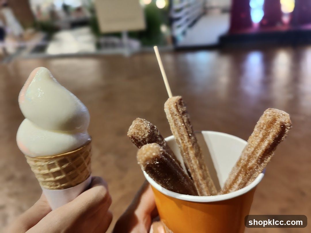 Ice Cream Cone and Churros