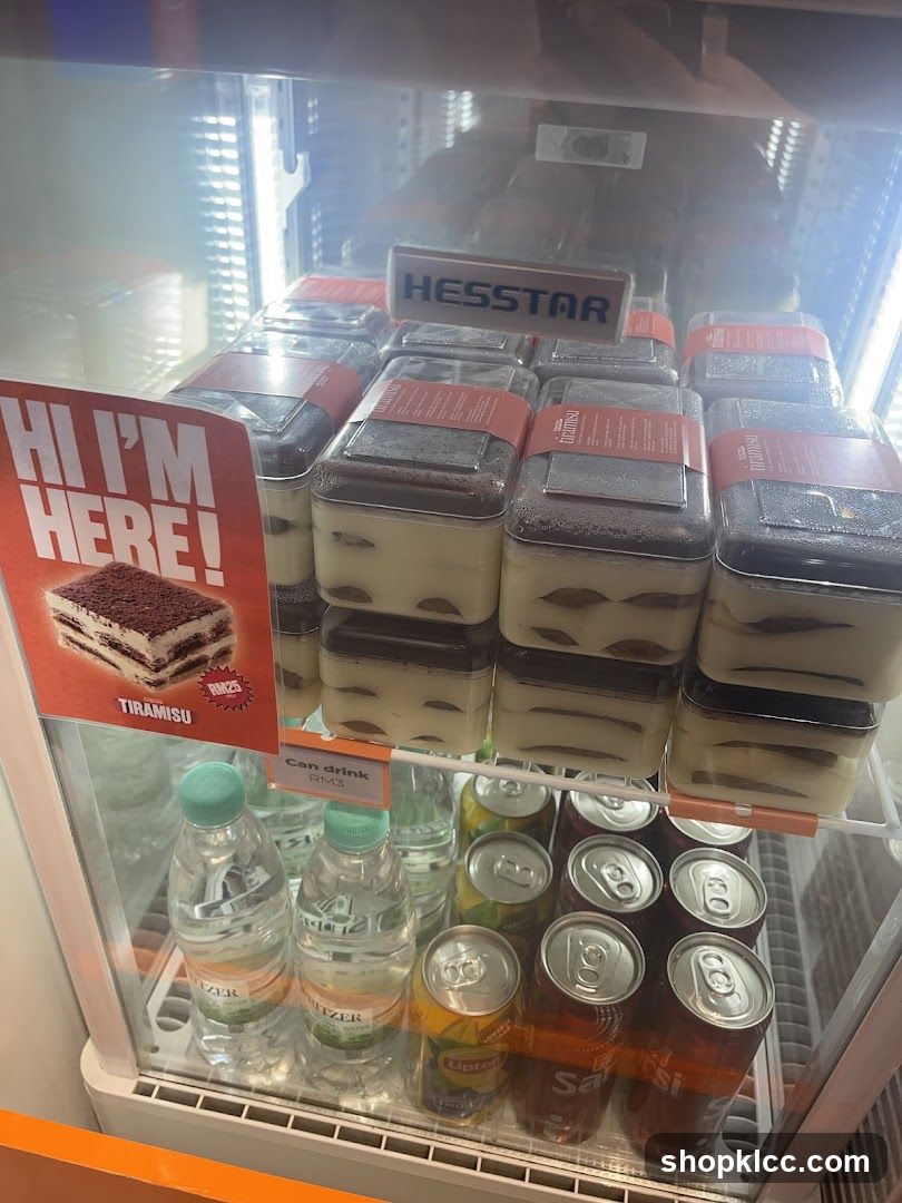 Desserts and Drinks in Refrigerator