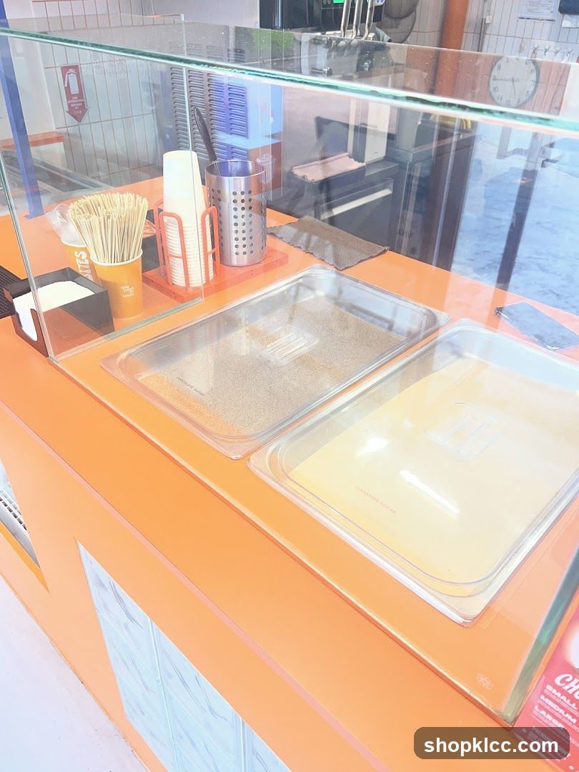 Dessert Toppings Display