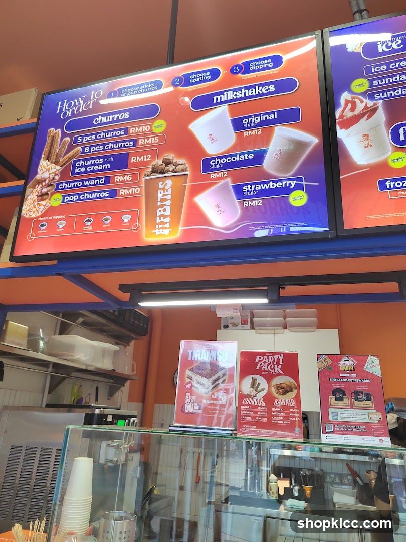 Menu board and promotional posters