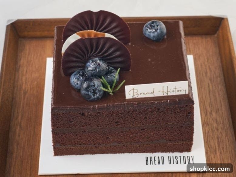 Chocolate Cake with Blueberries