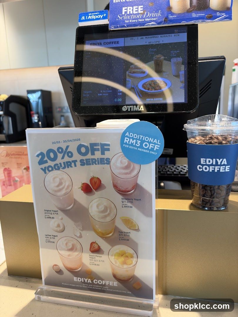 EDIYA COFFEE Yogurt Series Promotion