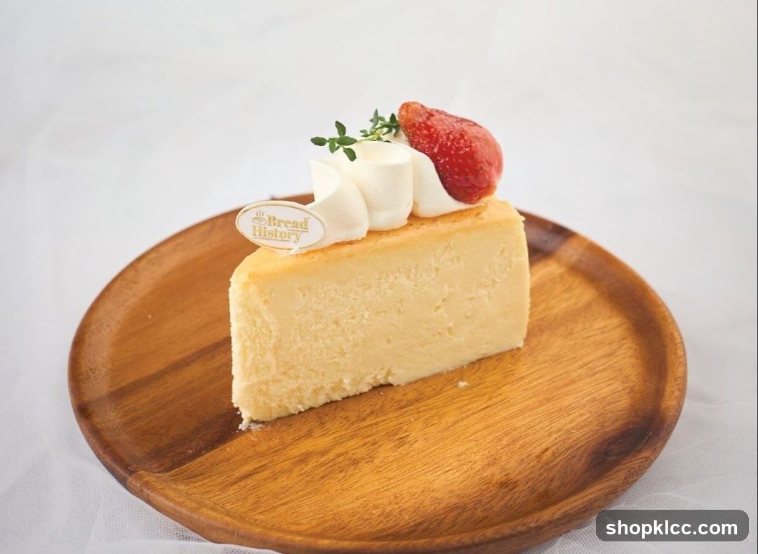 Slice of Cheesecake with Strawberry and Whipped Cream