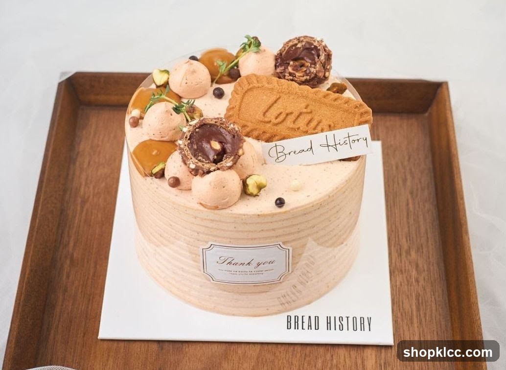 Cake with Ferrero Rocher and Lotus Biscoff