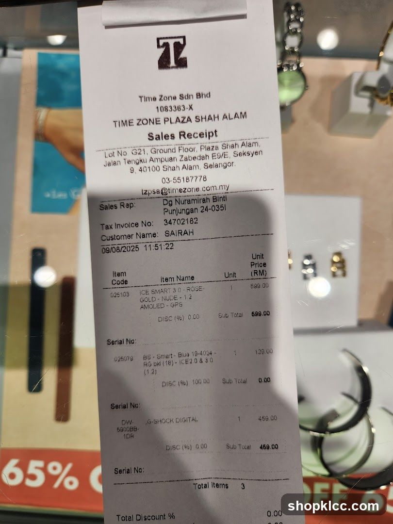 Sales Receipt