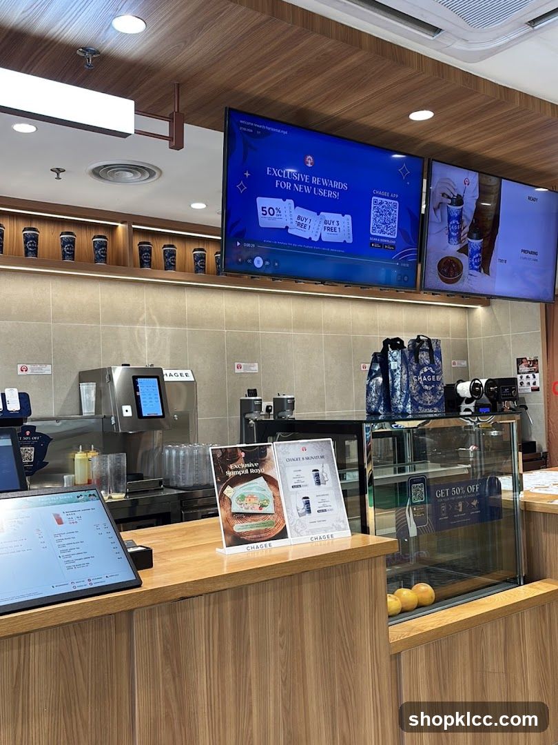 Chagee Store Counter