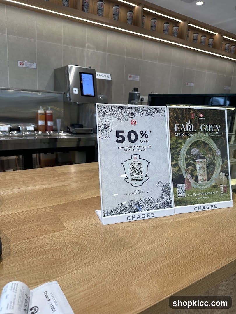Chagee Promotion Display