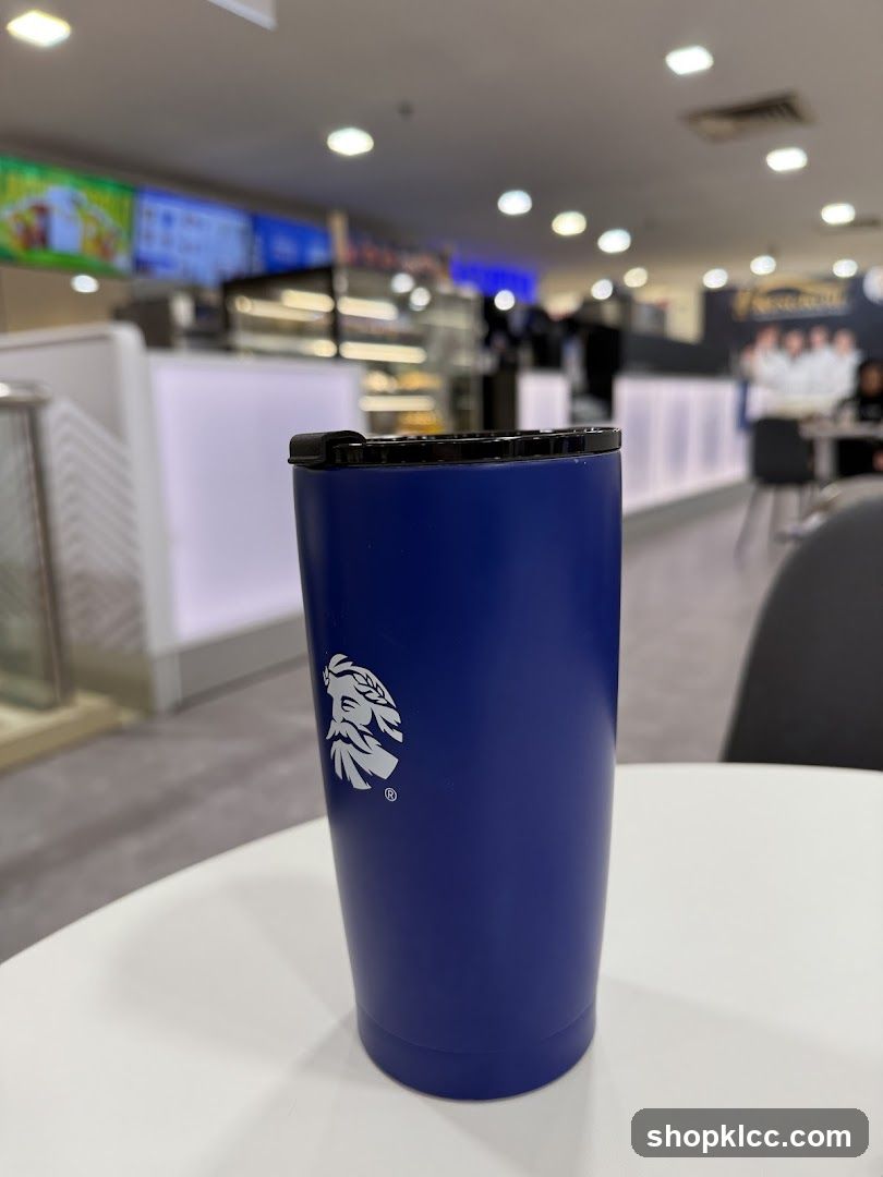 Blue Tumbler with Logo