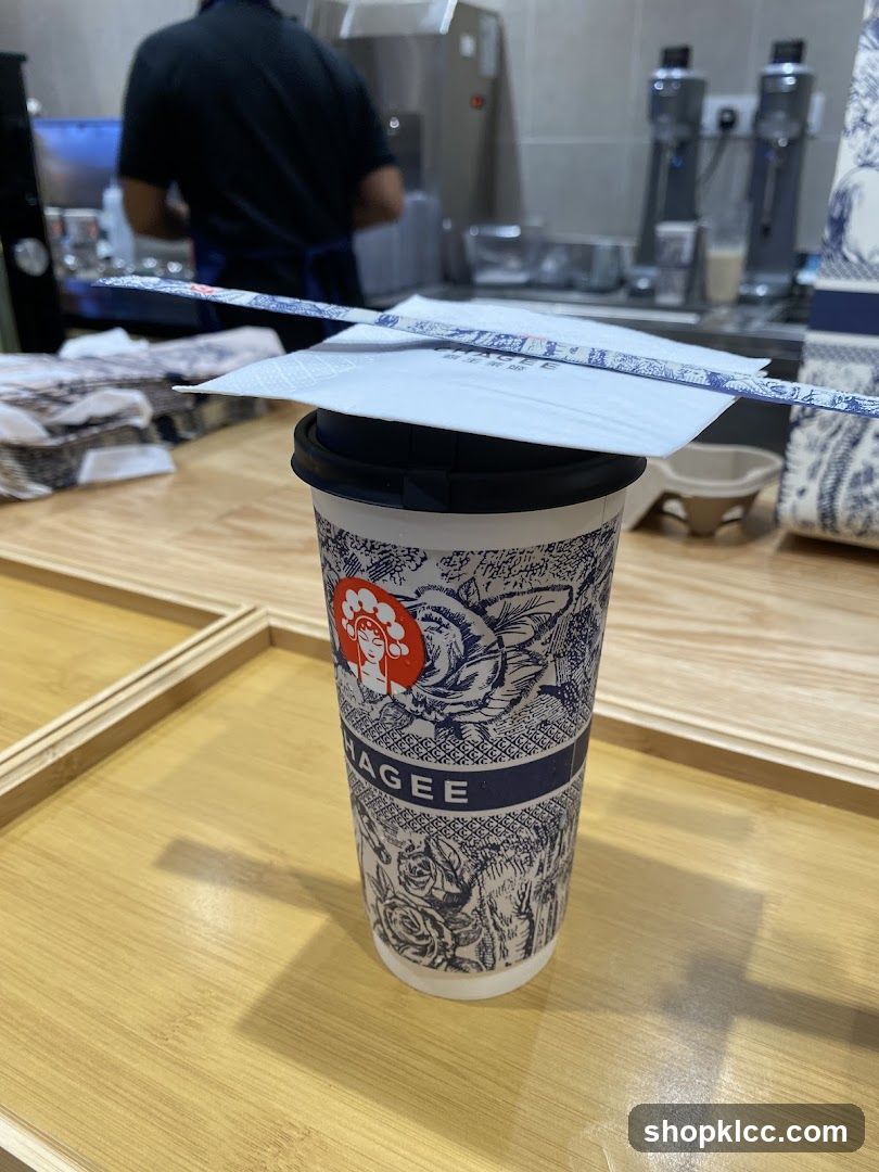 Beverage Cup with Chopsticks