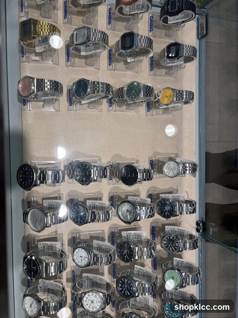 Display of Casio Watches