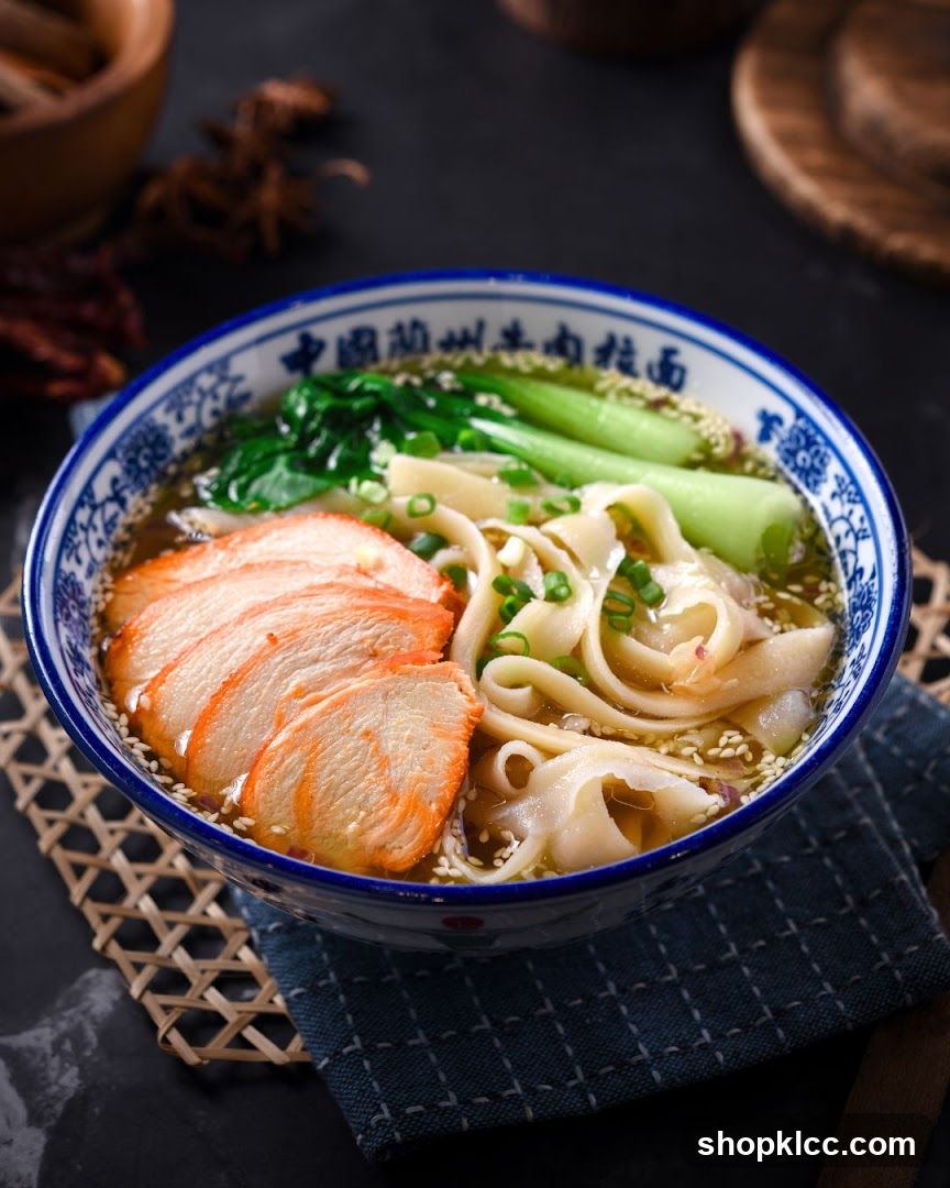 Noodle Soup with Sliced Meat