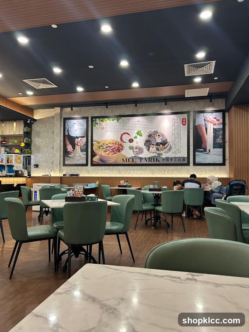 Restaurant Interior with Noodle Display