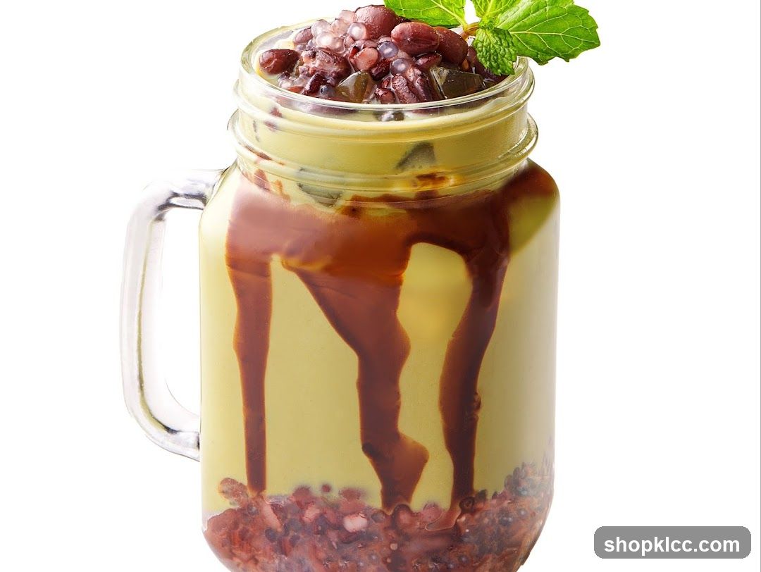 Matcha Red Bean Drink