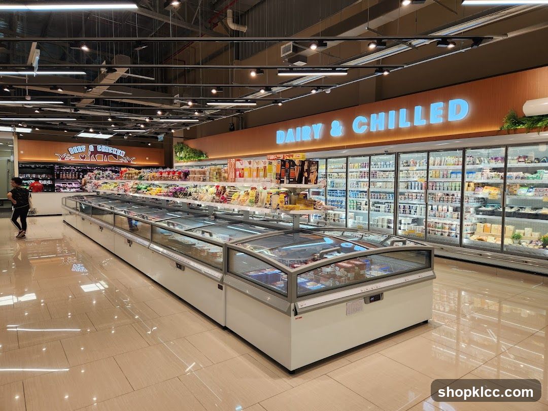 Supermarket Dairy and Chilled Section