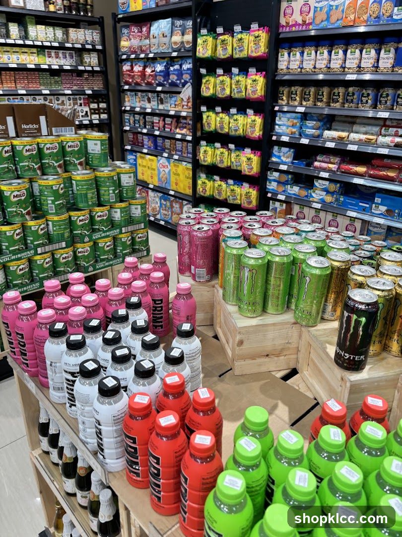 Beverage and Snack Aisles