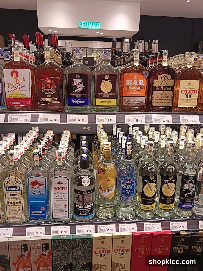 Bottles of Alcohol on Shelves