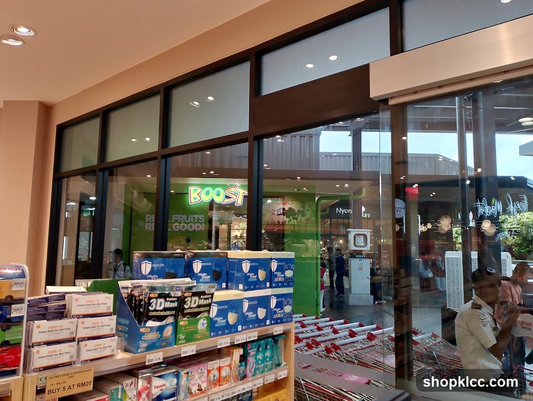 Supermarket Interior with Health Products