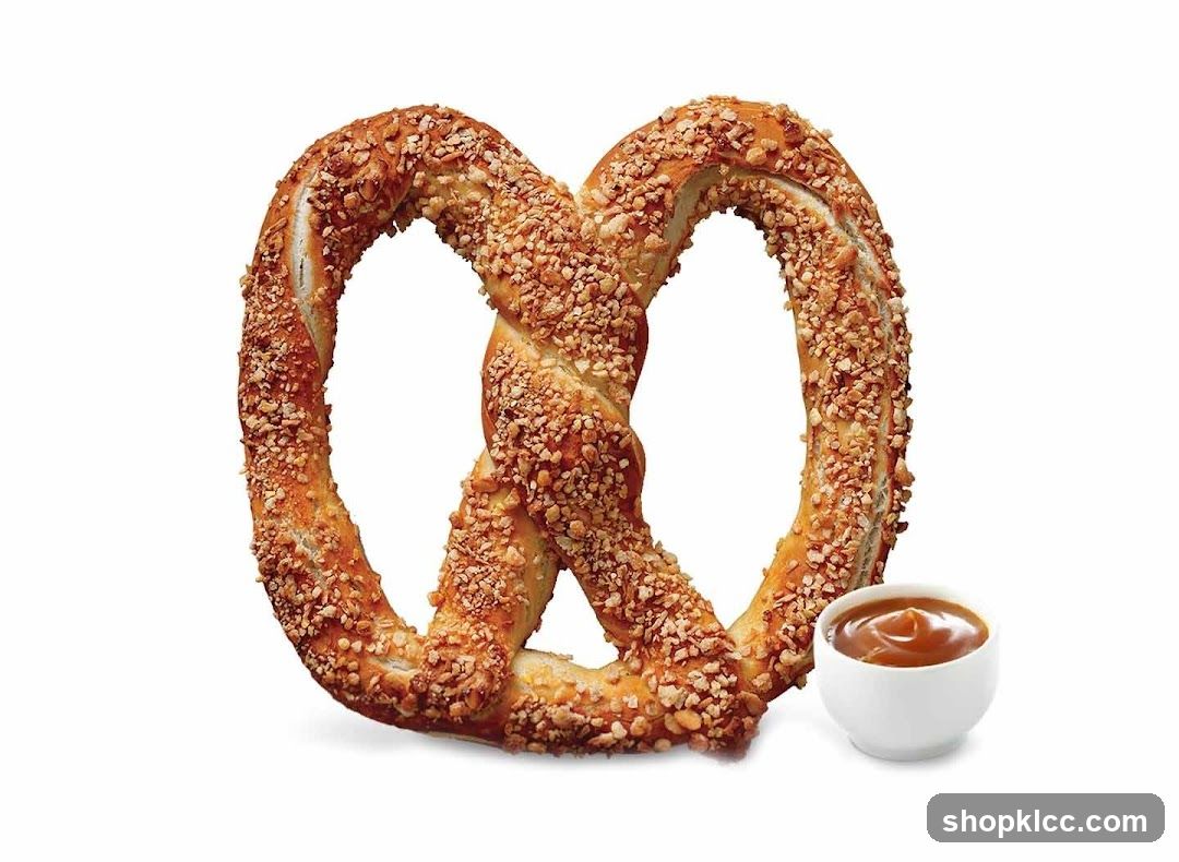 Pretzel with Caramel Dip