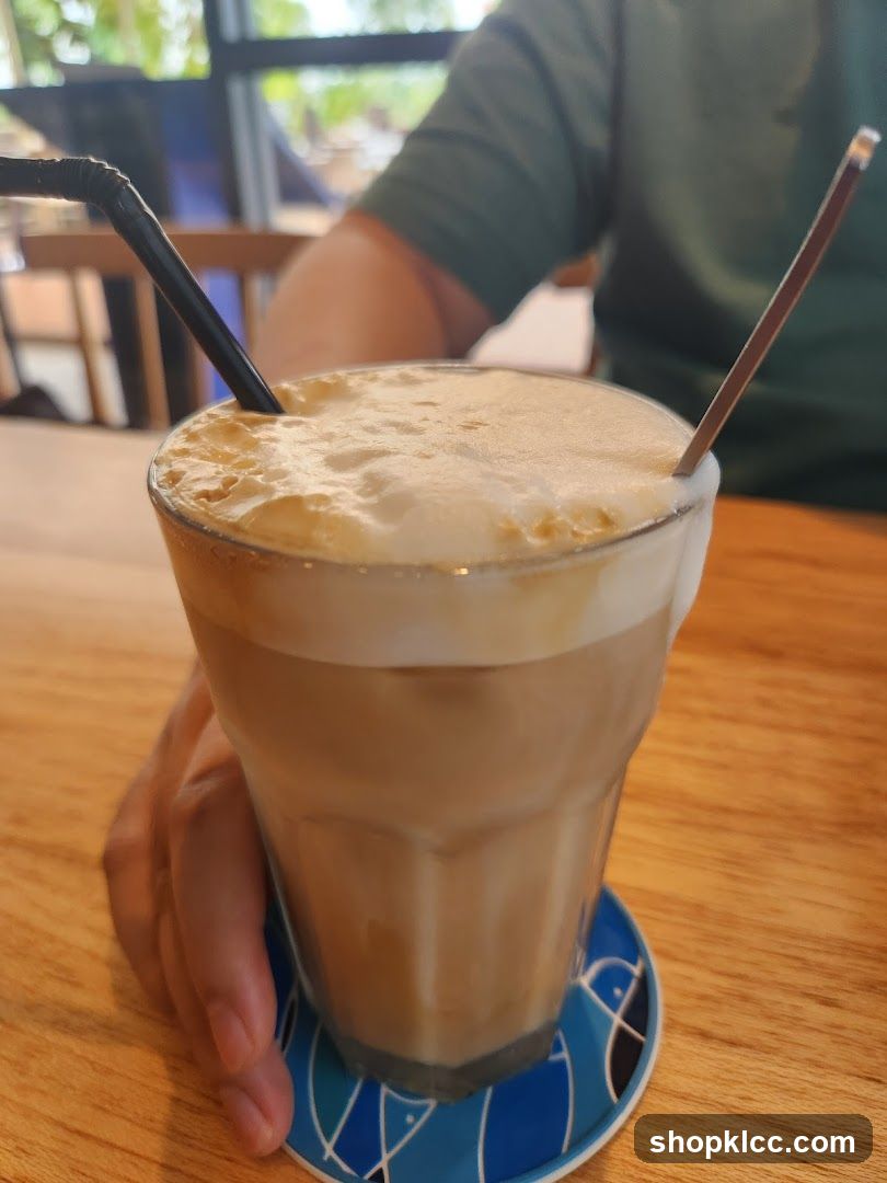 Iced Coffee with Foam
