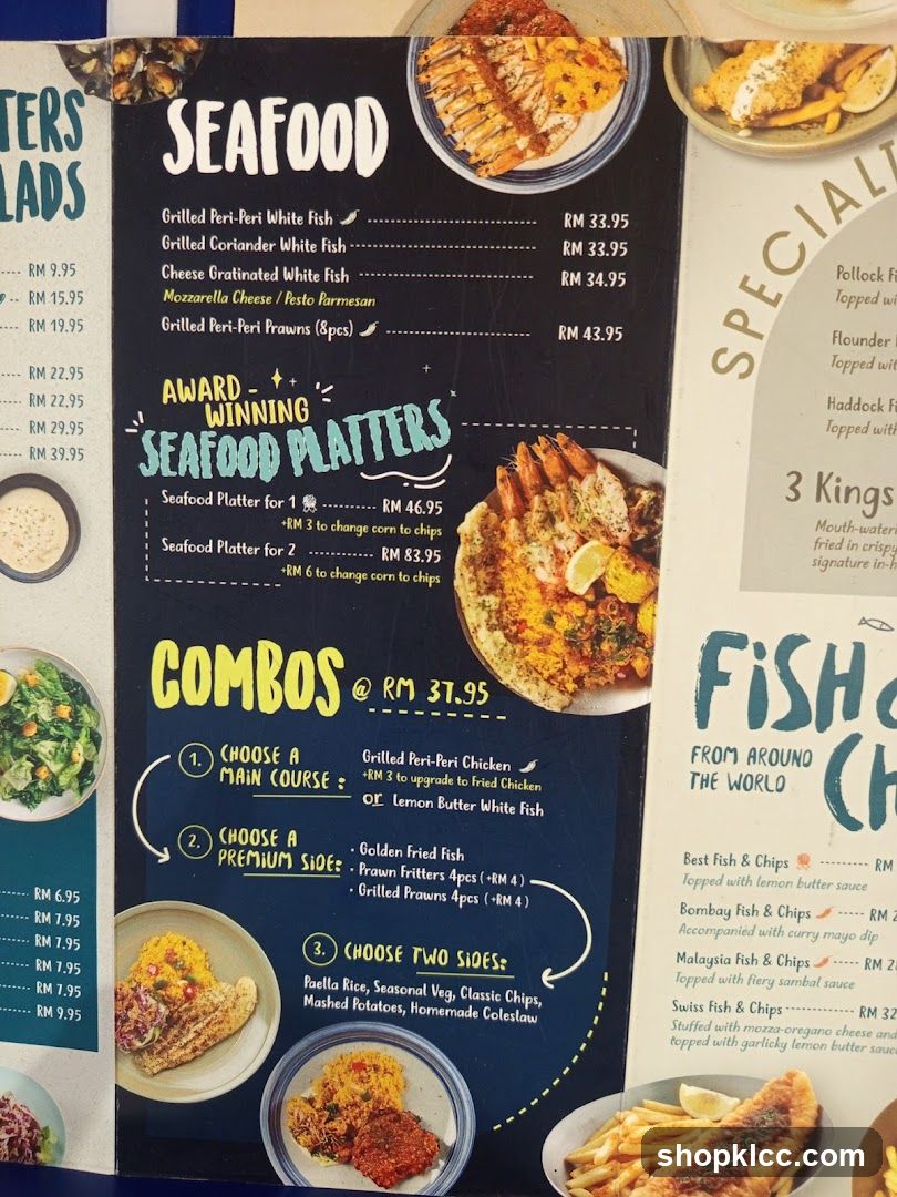 Seafood Menu