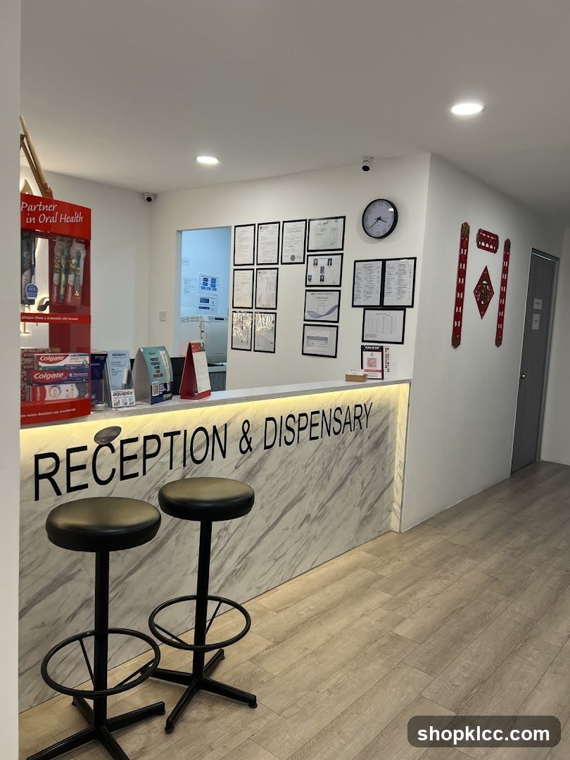 Reception and Dispensary Area
