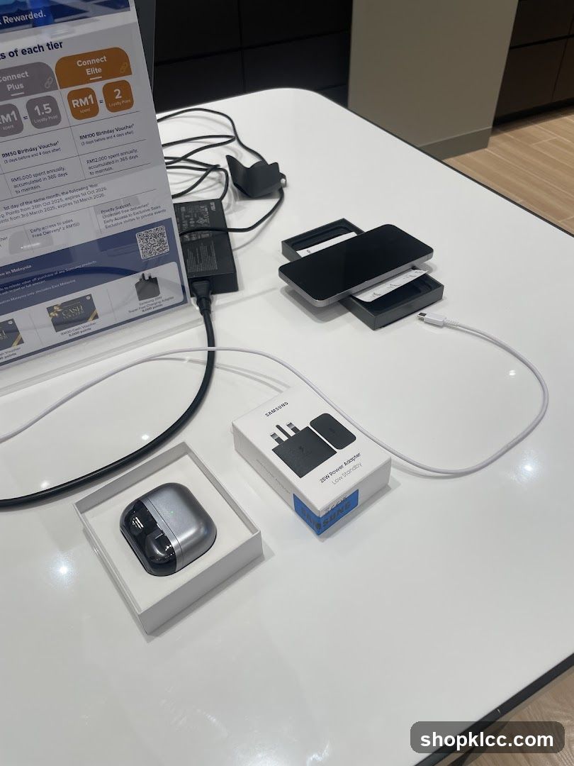 Samsung accessories display