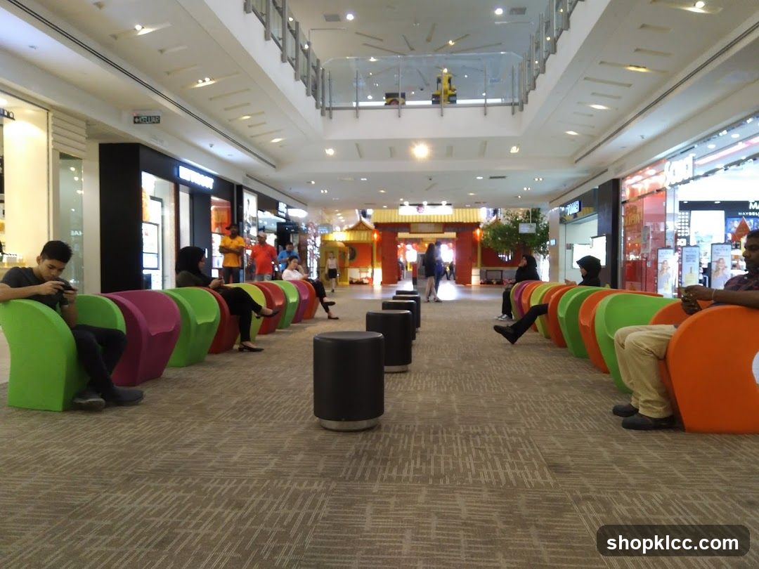 Mall Interior with Seating