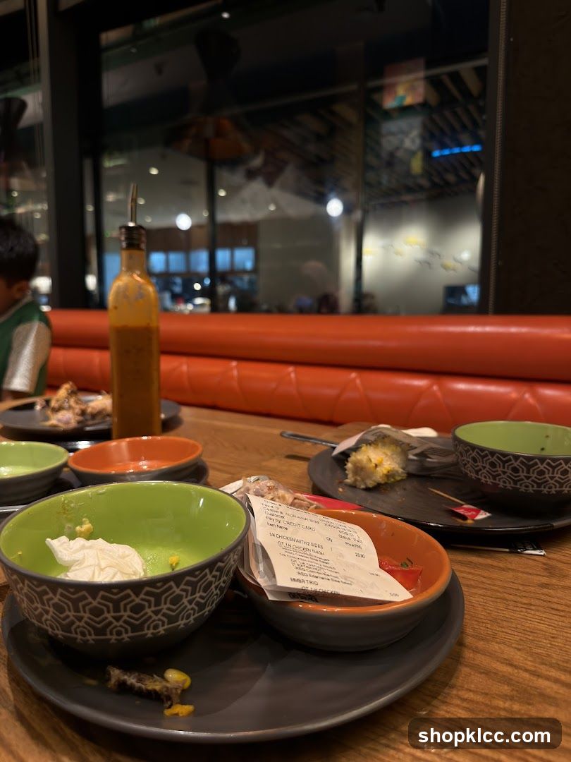 Table after a meal