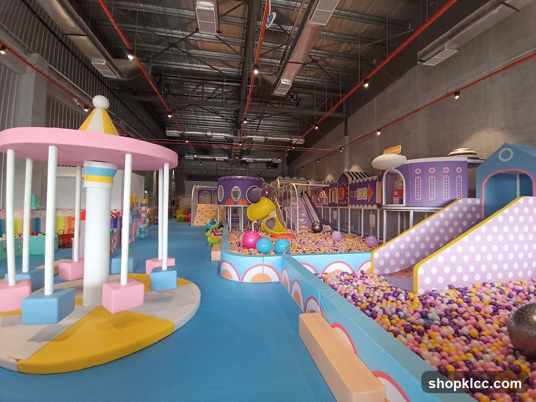 Indoor Playground with Ball Pit and Carousel