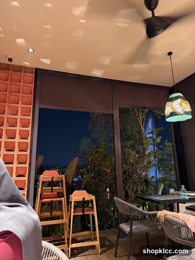 Restaurant Interior with Outdoor View