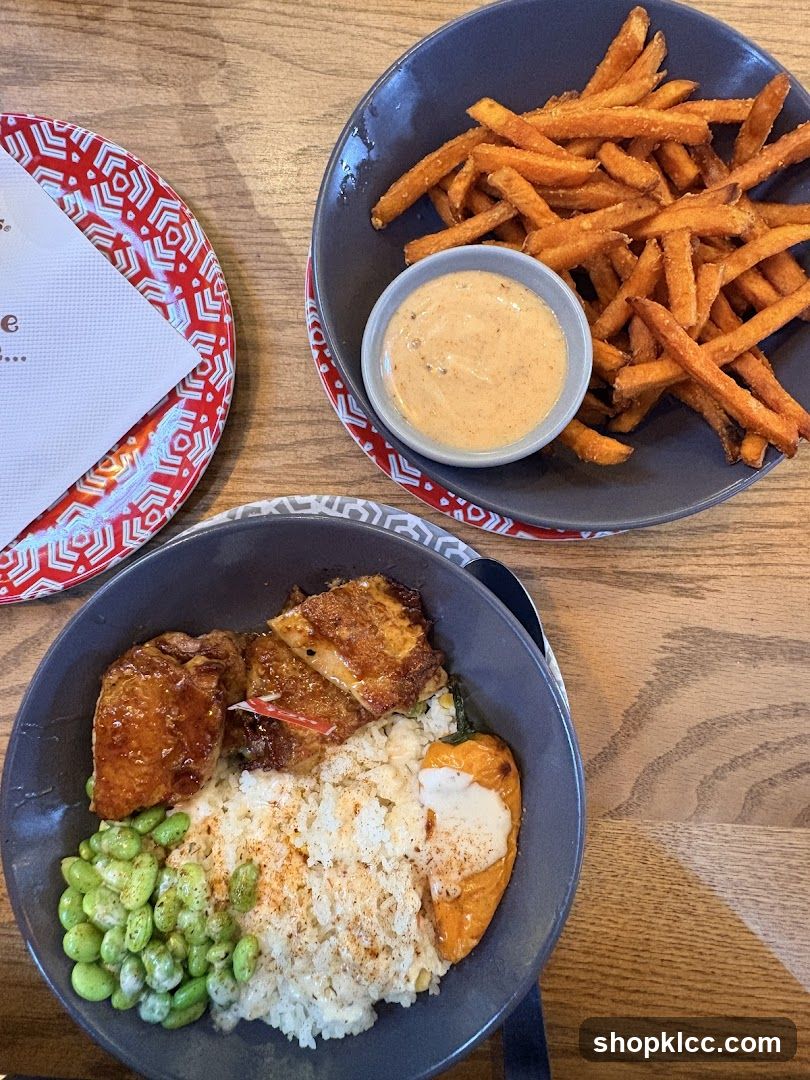 Sweet Potato Fries and Rice Bowl