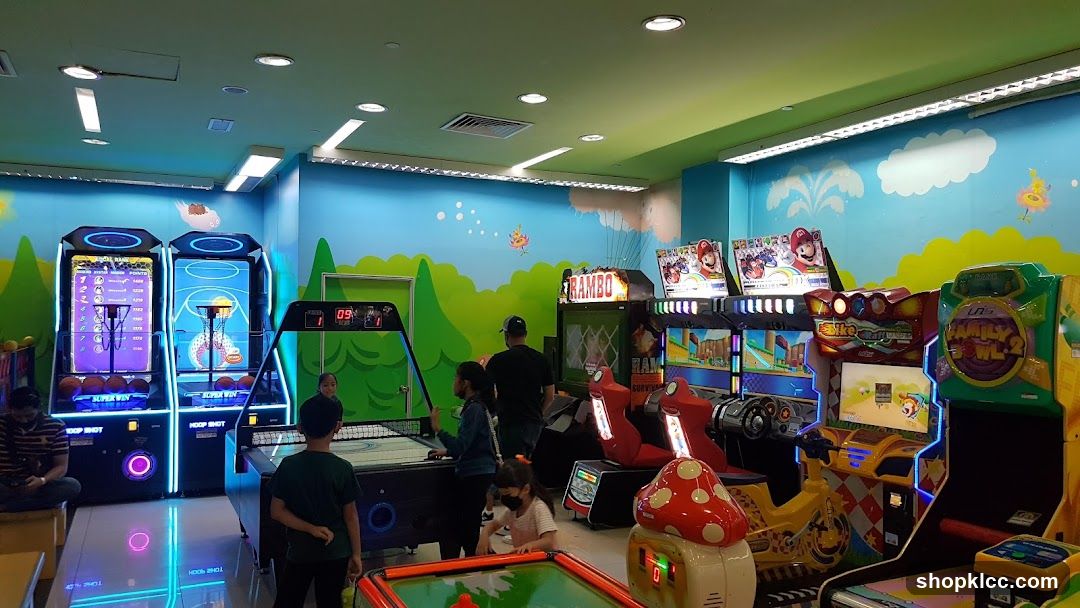 Arcade with various games