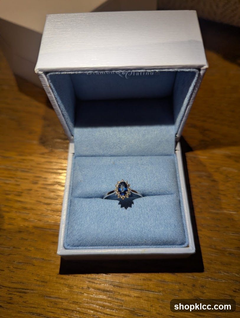 Diamond and Platinum Ring in Box