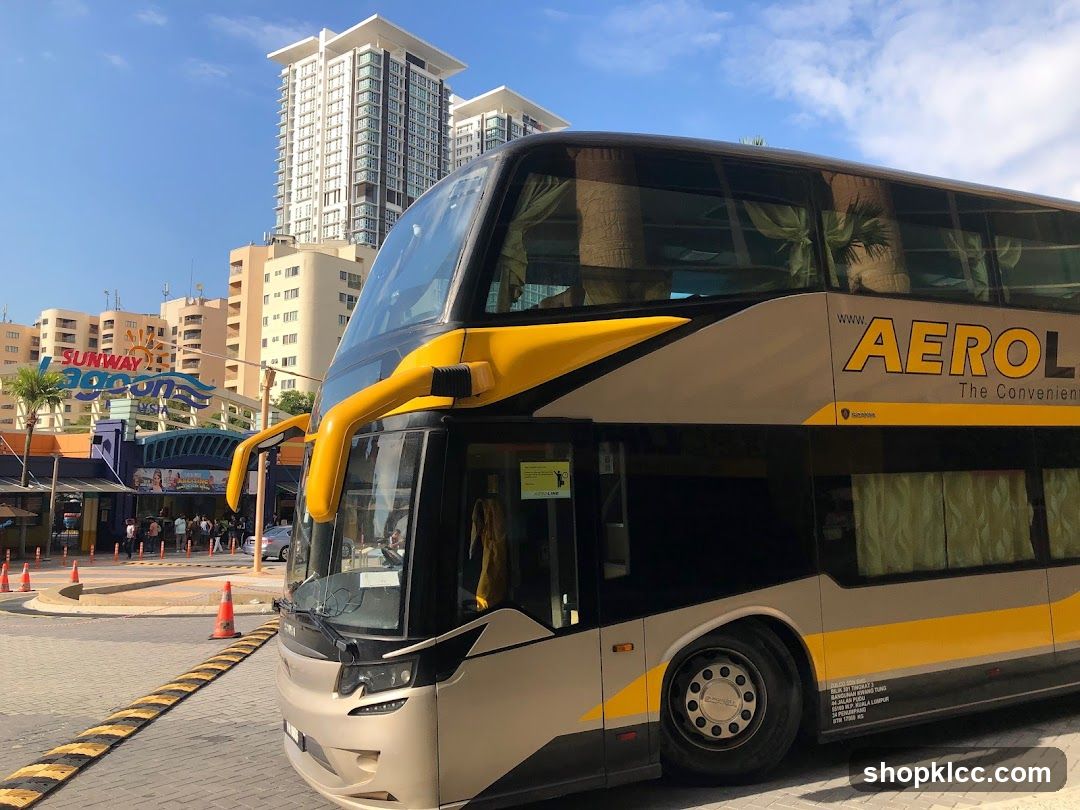 Double Decker Bus and Sunway Lagoon Entrance